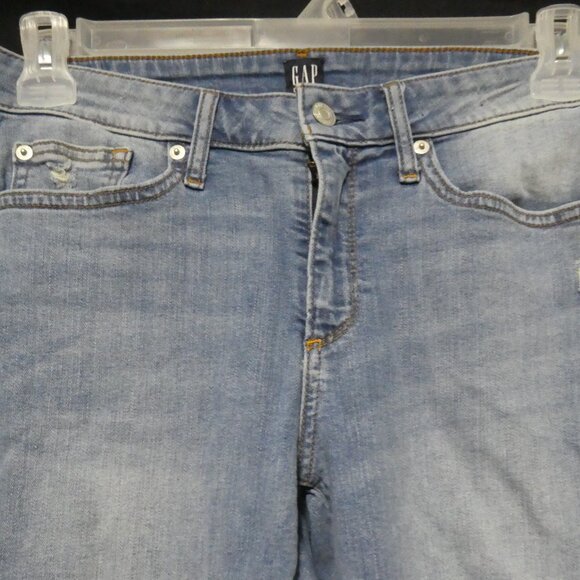GAP DENIM | 30 regular | Medium Destroy | Faded Blue Distressed Denim - Picture 4 of 16